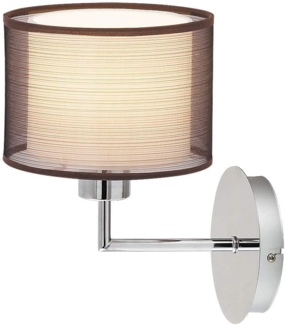 Rabalux Anastasia Wandleuchte 1x E27 chrom, braun