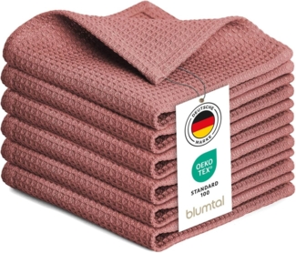 Blumtal Geschirrtuch Set 50x70 oder 30x30 cm, 100% Baumwolle, (10-tlg), Saugfähig, schnell trocknend, waschbar, 100% Baumwolle