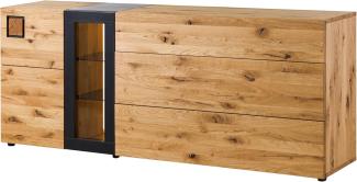 Massivmoebel24 Sideboard (Sideboard Wildeiche 160 x 43,5 x 80 natur geölt/lackiert KITZBÜHEL #126)