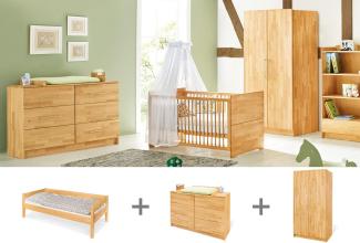 Pinolino Kinderzimmer Set Jugendzimmer 'Natura' extrabreit, 3-tlg.