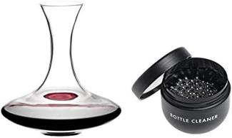 Riedel Dekanter Set Ultra mit Riedel Glasreiniger (2400/14 + 0010/05) Vorteilsset