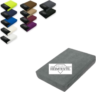 Frottee Spannbettlaken Premium Marke 140 - 160x200 cm Grau