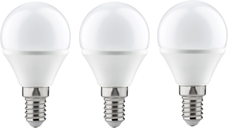 Paulmann LED-Leuchtmittel Tropfen 4W E14 230V Warmweiß 3er-Pack, 3 St, Warmweiß, 2700 Kelvin