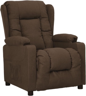 vidaXL Relaxsessel Braun Stoff 339052