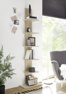 Regal >Wilmington< in Sonoma-Eiche - 50x180x23cm (BxHxT)