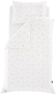Bettwäsche Jersey Hophop Bunny beige 100/135 + 40/60 cm