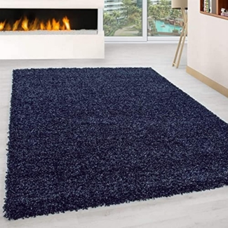 Shaggy Teppich LIFE NAVY 300 X 400cm Rechteck
