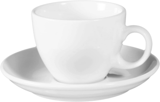 Seltmann Weiden Becher Seltmann Weiden VIP. weiß Cappuccinotasse+Untertasse 0,22 l, porzellan