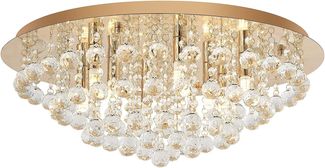 Lindby Deckenleuchten Gillion, Gold / Messing IP20, 8 x 8 W LED