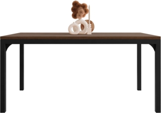 Couchtisch Mekiosa 1 (Farbe: Schwarz / Nuss Franklin Tobacco)