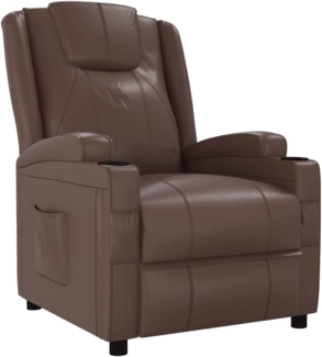 vidaXL Relaxsessel Braun Kunstleder 340961