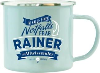 HTI-Living Rainer Echter Kerl Emaille Becher