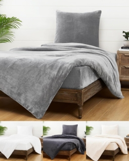 JACK Bettwäsche JACK Teddy Flausch 135x200cm Weiß Grau Anthrazit Blau, Microfaser, 2 teilig, kuschlig, weiche Oberfläche, superweicher Cashmere-Touch