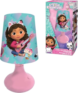 Lexibook, Gabby's Dollhouse, Mini-Nachttischlampe und kabelloses Nachtlicht, Rosa/Blau, MLT10GDH