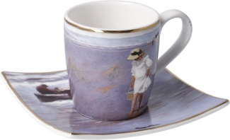 Goebel Espressotasse Joaquin Sorolla - Nach Sonnenuntergang, mit Untertasse, Artis Orbis, Fine Bone China, Bunt, 100 ml, 67018071