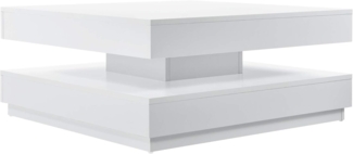 Couchtisch Florenz 76x76x38 cm Weiß [en. casa]