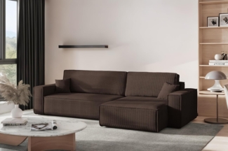 Kaiser Möbel Ecksofa mit schlaffunktion und bettkasten, BEST XL stoff Poso, Quelle, Verita, Mit Bettfunktion und Bettzeugfach