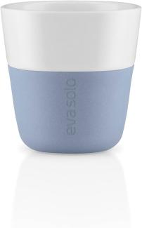 Eva Solo Espresso-Becher Blue Sky, 2er Set, Espressotasse, Kaffee Becher, Porzellan / Silikon, 80 ml, 501126