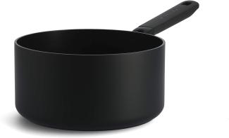 KitchenAid Classic Forged Stielkasserolle (20cm/3,1L), hart anodisiert, PFAS-freie gesunde keramische Antihaftbeschichtung, Induktionsgeeigent, Backofengeeignet, Spülmaschinengeeignet, Schwarz