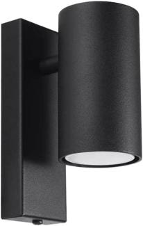 SOLLUX SL. 1077 Wandleuchte UTTI schwarz Stahl 40W L: 6cm B: 10cm H: 15cm dimmbar