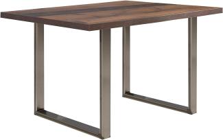 FORTE Tables Esstisch, Holzwerkstoff, Braun, 140 x 74,7 x 90 cm