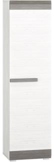 Stauraumschrank "Blanco" Kleiderschrank 55cm Pinie weiß grau MDF