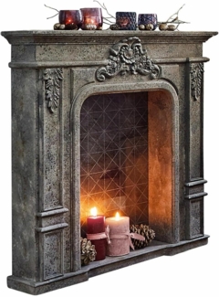 Mirabeau Kaminumbauschrank Kaminkonsole Rethonvillers grau