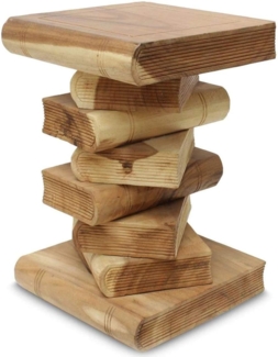 Oriental Galerie Blumenhocker Beistelltisch Bücherhocker 50 cm Natur (1 St)