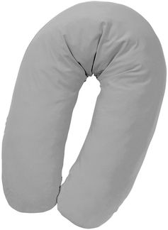 Julius Zöllner 4670040527 Stillkissen mit Perlenfüllung, uni Baumwolle,ca. 190 cm, uni silber