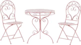 Bistro Set Metall Rosa ALBINIA