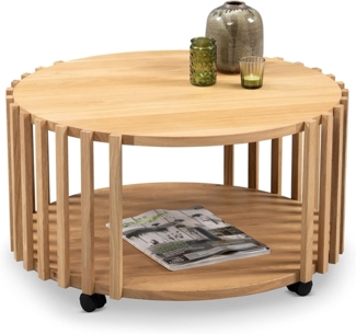 M2 Kollektion Couchtisch Mats 2 in braun, H/D=40/70cm