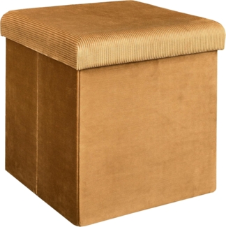 HOME DECO FACTORY Sitzsack Faltbar, 38 x 38 x 38 cm, Gelb