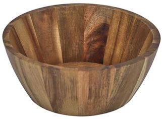 HOME DECO FACTORY, KA0337, Acacia Bowl 16 cm, Versatile Salad Bowl and Bowl, elegant and Natural Design, ideal for Salads and Fruits, Easy Maintenance, Brown