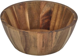 HOME DECO FACTORY, KA0337, Acacia Bowl 16 cm, Versatile Salad Bowl and Bowl, elegant and Natural Design, ideal for Salads and Fruits, Easy Maintenance, Brown