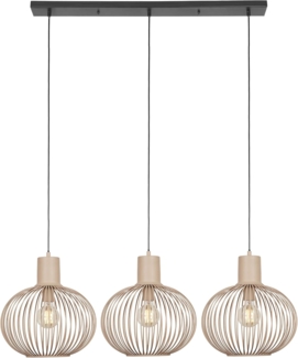 lightling Pendelleuchte Gisela, ohne Leuchtmittel, Deckenmontage, höhenverstellbar, 3-flammig