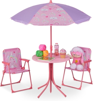 Camping Kindersitzgruppe mit Schirm