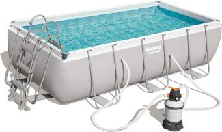 Bestway Power Steel 404 x 201 x 100 cm, Frame Pool eckig im praktischen Komplett Set 2019