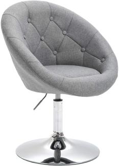 SVITA Havanna Sessel Lounge Clubsessel Barhocker Drehsessel Retro grau