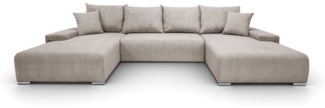 Lookway Wohnlandschaft LAVIO U – großes Ecksofa in U-Form, modernes Design, 348x188x93 cm