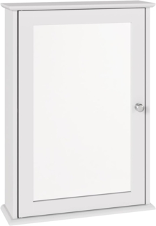 EUGAD Spiegelschrank für Badzimmer Hängeschrank Badschrank Spiegel mit Ablage Schminkschrank aus Holz 42 x 58,5 x 12 cm weiß