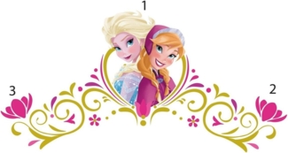 RoomMates® Disney Wandsticker Frozen Anna und Elsa, personalisierbar