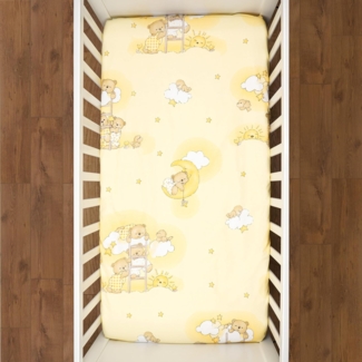 Baumwolle Spannbetttuch Passend für 140x70 cm Kinderbett Matratze - Muster 3