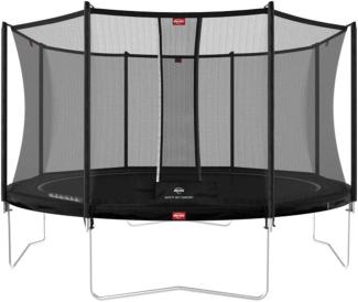 Berg 'Favorit Regular' Trampolin, 380 cm Durchmesser, ab 3 Jahren, bis 110 kg belastbar, inkl. Sicherheitsnetz 'Comfort', schwarz