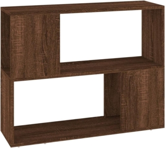 vidaXL Bücherregal/Raumteiler Braun Eichen-Optik 80x24x63 cm 826646