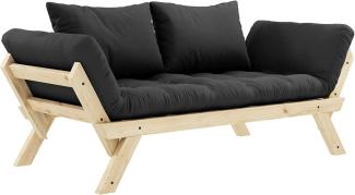 KARUP DESIGN BEBOP Futonsofa Gestell Natur Matratze Dunkelgrau