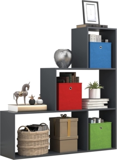 VCM Standregal Dubila 919175 Anthrazit H. 123 x B. 117 x T. 29 cm