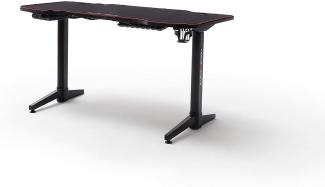 Gamingtisch DX-Racer in schwarz elektrisch höhenverstellbar 140 cm