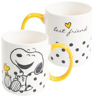 United Labels® Tasse The Peanuts Snoopy Tasse - best friend Becher Kaffeetasse 320 ml, Keramik