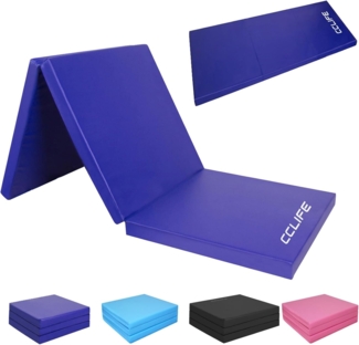 CCLIFE Weichbodenmatte Klappbar Turnmatte Weichbodenmatte Gymnastikmatte Yogamatte 180x60x5