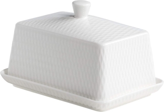 Maxwell & Williams Diamonds round Butterdose mit Deckel, Porzellan, DV0137